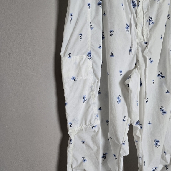 Victoria's Secret Pink White Floral Parachute Cargo Pants Balloon Barrel XXL - Picture 5 of 10